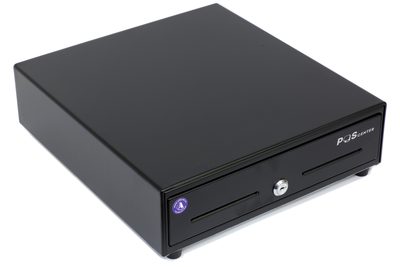 Денежный ящик Poscenter 13EМ 330x335x90, механический, PUSH, черный — фото 1