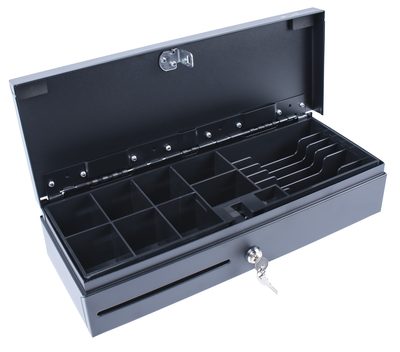 Денежный ящик Poscenter 460E 460x170x100, распайка Штрих, черный — фото 2