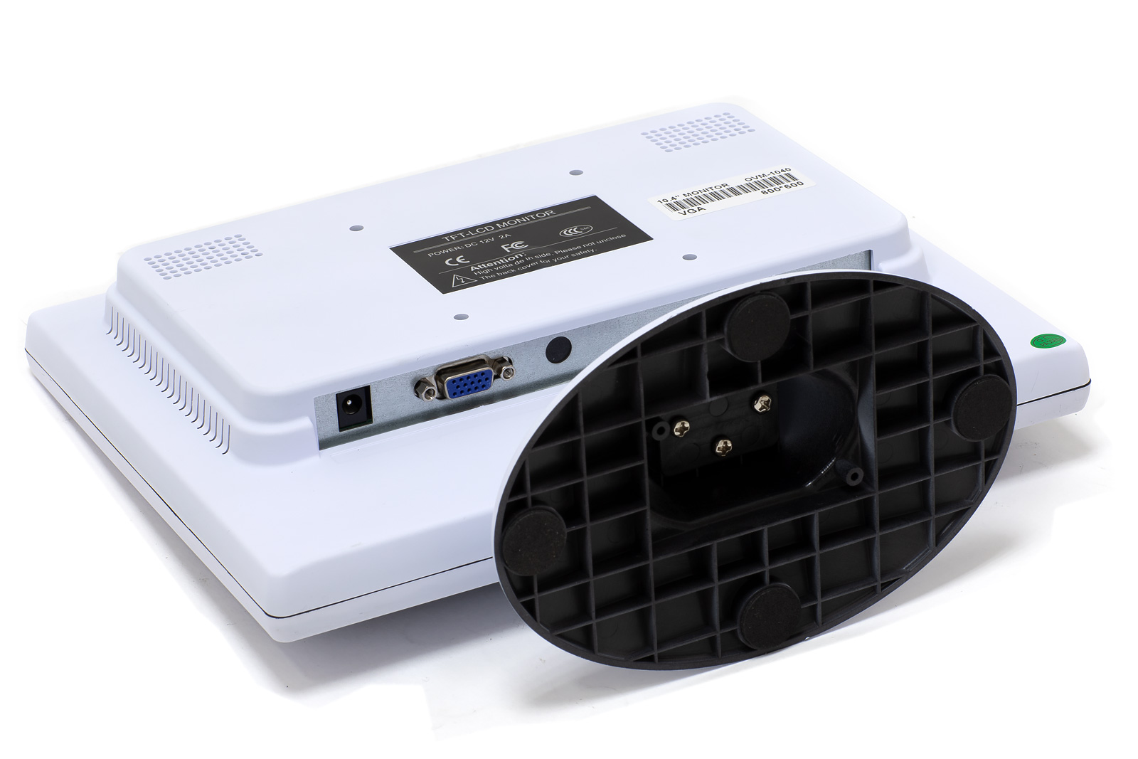 Доп. изображение №4  Монитор Poscenter 10, 4 (TFT/800*600/400:1/250-400 cd/m2/ 60-75 Hz/VGA-кабель 3м/БП12V/RUS), белый