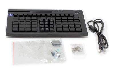 Клавиатура программируемая Poscenter S67 Lite (67 клавиш, ключ, USB), черная, арт. PCS67BL — фото 3