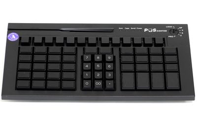Клавиатура программируемая Poscenter S67B (67 клавиш, MSR, ключ, USB), черная, арт. PCS67B, арт. PCS67B — фото 2