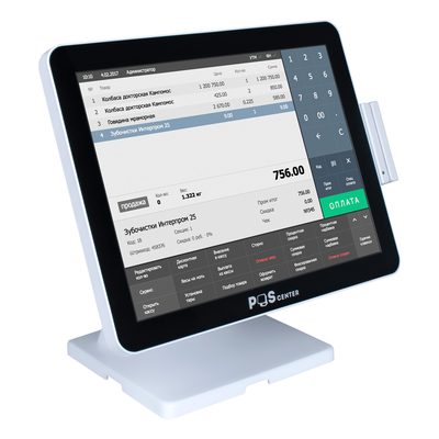 Сенсорный моноблок POSCenter Atlas (15, PCAP, J4125, RAM 8Gb, SSD 128Gb, без MSR) с Win10IOT — фото 2