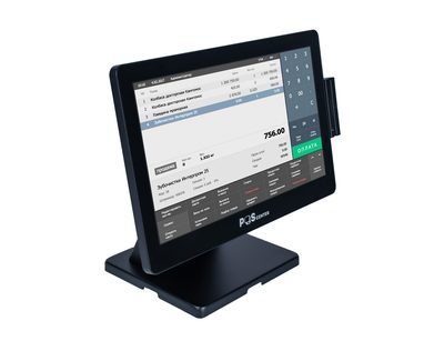 Сенсорный моноблок POSCenter Atlas (15,6, PCAP, J4125, RAM 4Gb, SSD m2 128Gb, MSR) Win 10 IoT — фото 1