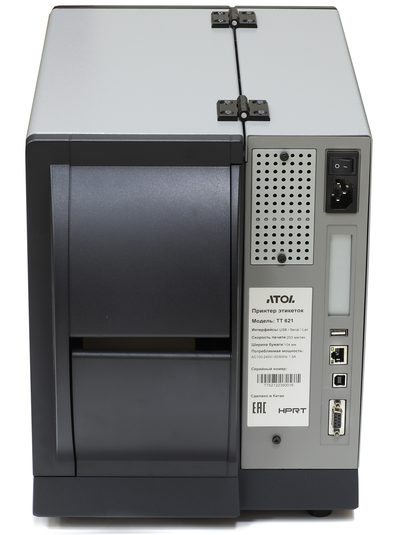 Термотрансферный принтер этикеток АТОЛ ТТ621, 300dpi, с отделителем этикеток и смотчиком — фото 4