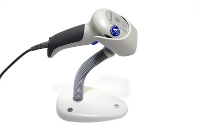 Cканер штрих-кода Datalogic QuickScan QD2430-WHK, USB, белый, с подставкой — фото 1