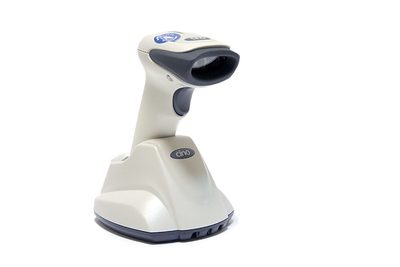 Сканер штрих-кода Cino F680BT USB светлый (в комплекте с базовой станцией) — фото 1