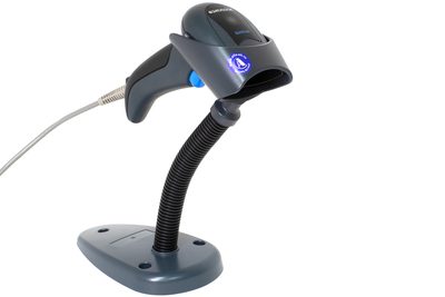 Сканер штрих-кода Datalogic QuickScan QD2430-BK, USB, темно-серый, с подставкой — фото 1