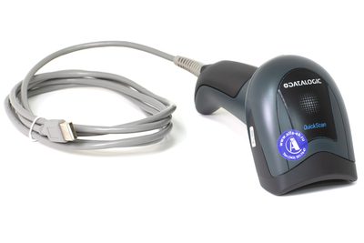 Сканер штрих-кода Datalogic QuickScan QD2430-BK, USB, темно-серый, с подставкой — фото 2
