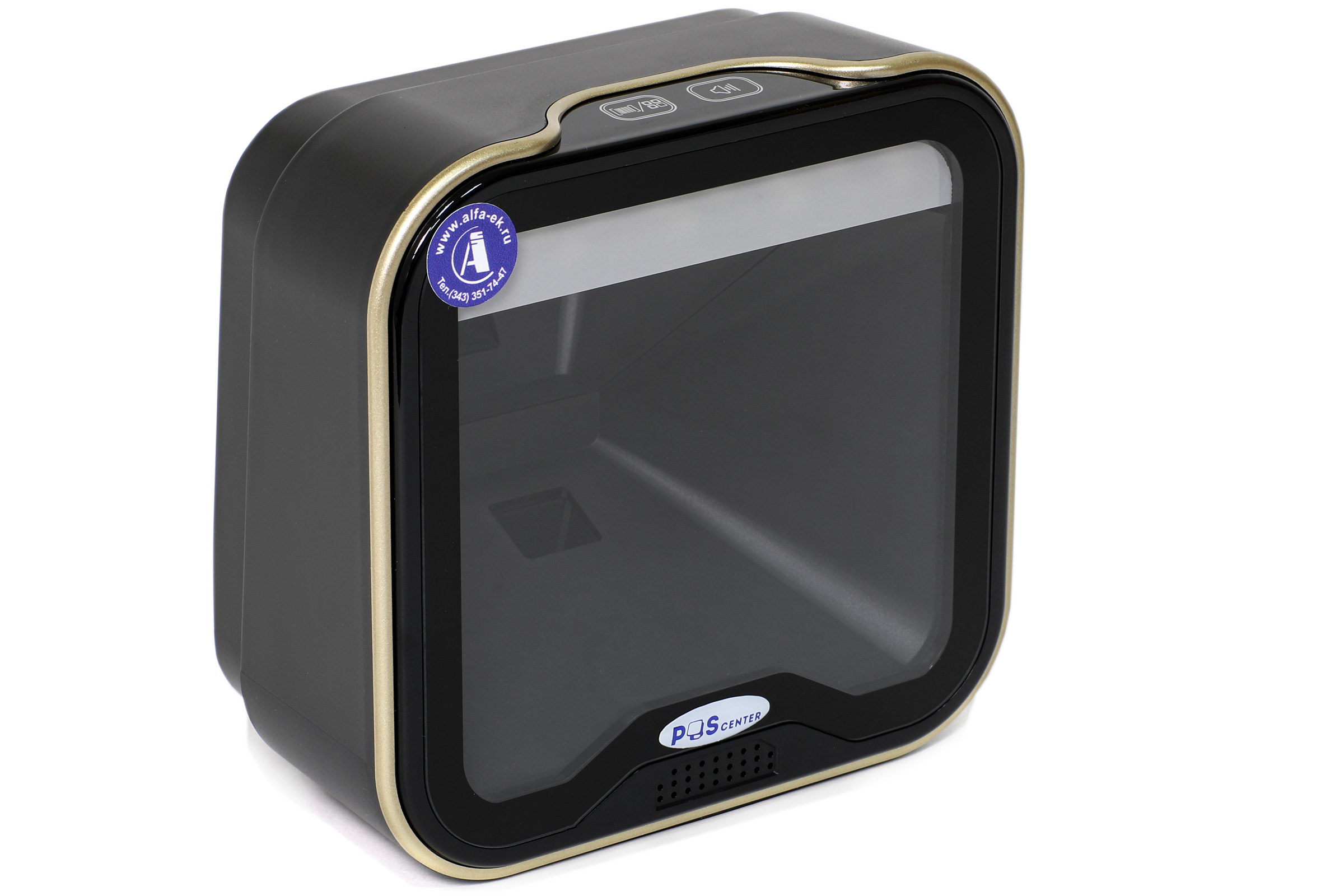 Сканер штрих-кода POScenter SQ-100C, настольный, черный, USB, кабель 1.5 м