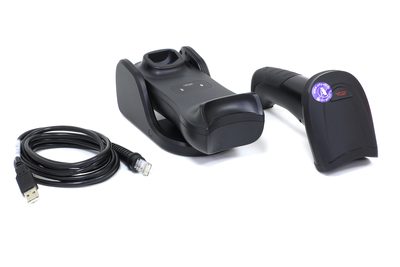 Сканер штрих кодов АТОЛ SB3100 BT, 2D, USB, чёрный (с подставкой) rev.2 — фото 2