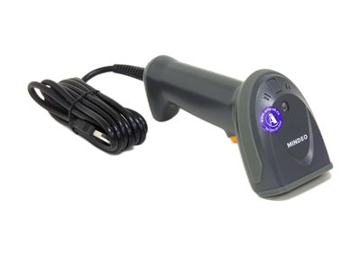 Сканер штрих кодов MINDEO M2 2D, USB, серый — фото 1