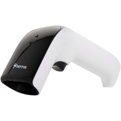 Сканер штрих кодов Paytor ES-1007 2D USB, беспроводной, белый с подставкой — фото 3