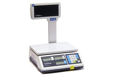 Торговые весы CAS ER-JR-15CBU, белые — фото 1