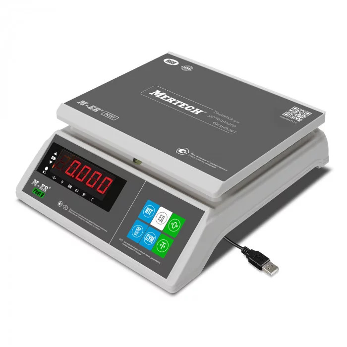 Весы торговые M-ER 326AFU-3.01 Post II LED USB